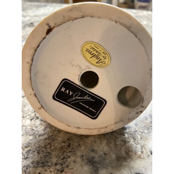 Andrea by Sadek Porcelain Figurine Lady Birdcage Mandolin Rococo Style Vintage - Picture 5 of 6